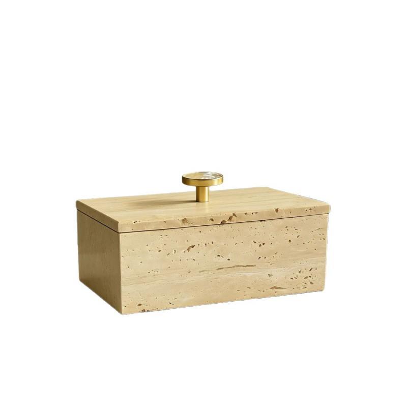 Marble-Style Jewelry Box With Lid Dresser Entryway Key Storage Modern Minimalist Small Organizer
