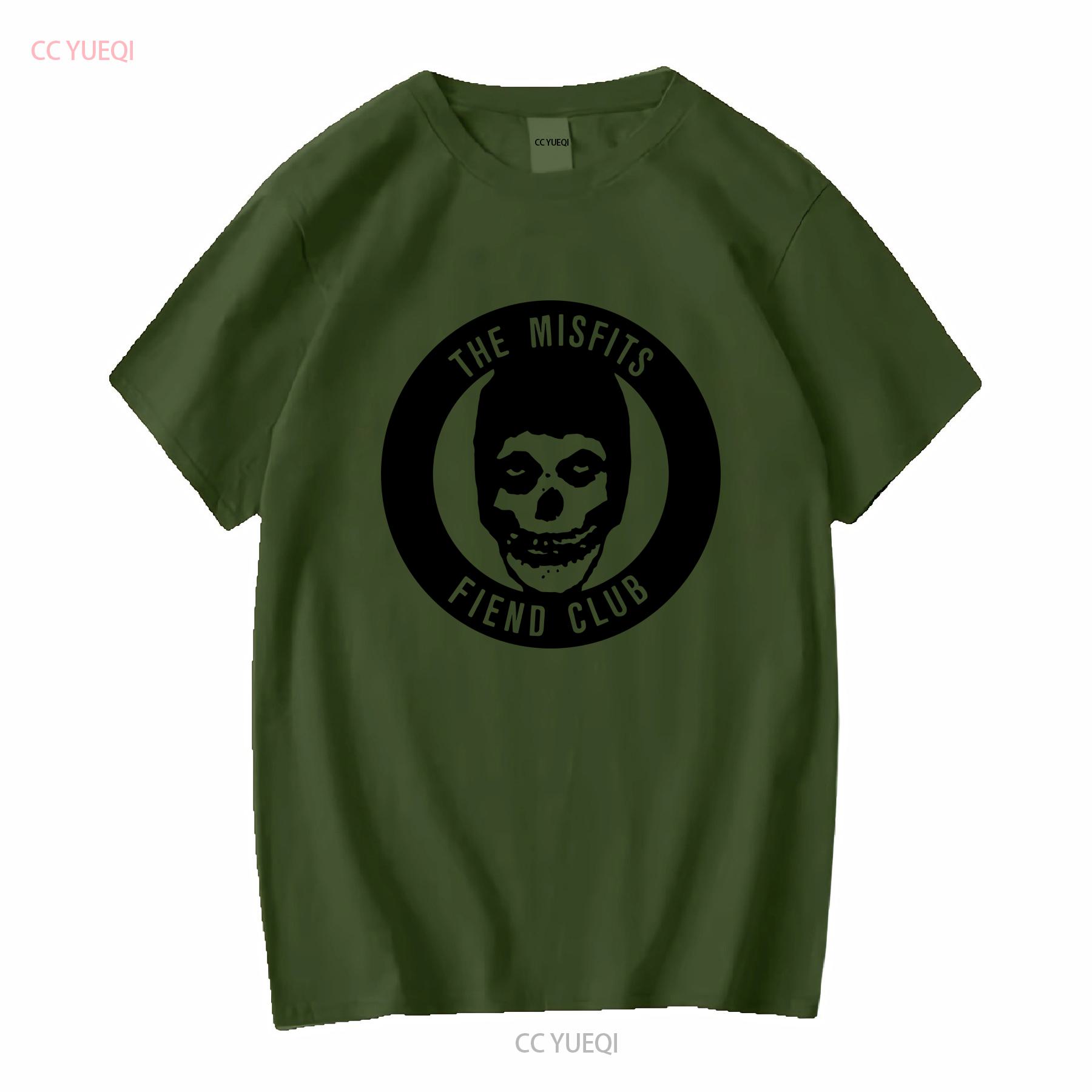 

Large MISFITS Fiend Club T Shirt death punk Danzig vintage Washed Stylish fashion Versatile Casual Unisex Soft Slightly 4XL