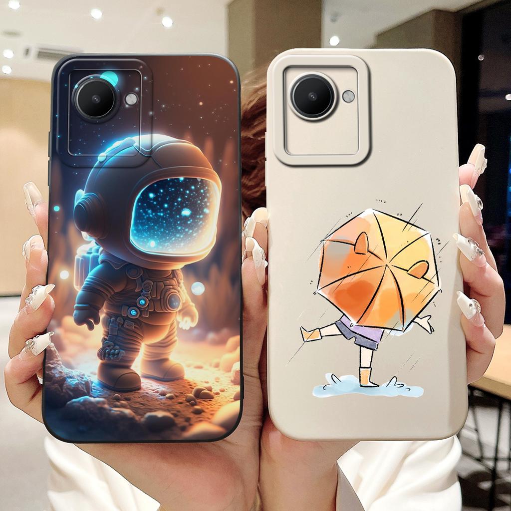 For Realme C30 Case Realme C30s RMX3690 Cute Fashion Cartoon Cover Soft Silicone Phone Case For Realme C30 C30s RealmeC30 Bumper
