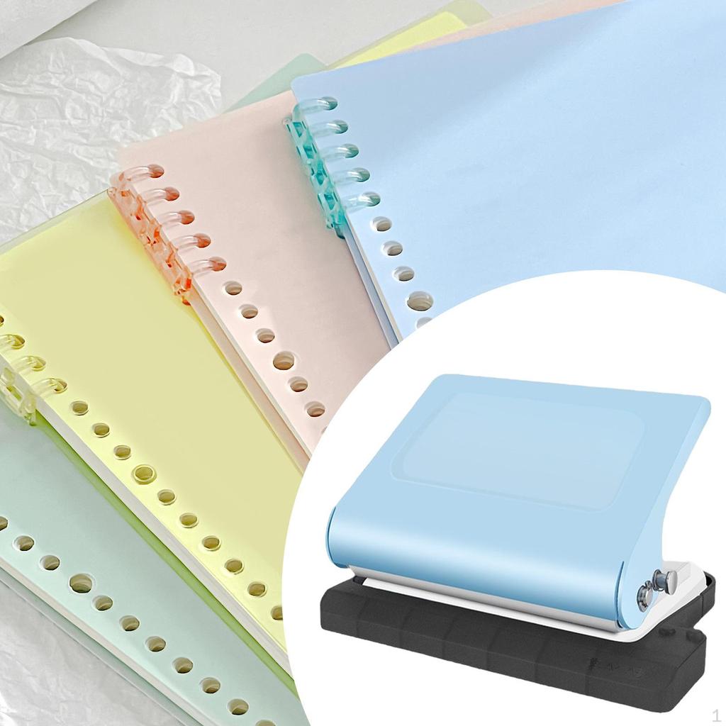 10 Hole Punch Mini Paper Manual Heavy Duty, Handheld Portable Puncher for