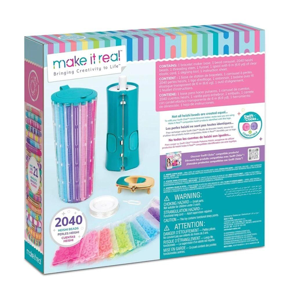 Beaded Click Bracelet Maker Kit PVC Jewelry Making Kit New DIY Charm Bracelet Kit Girls