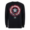 Marvel Comics Mens Captain America Shield Long-Sleeved T-Shirt