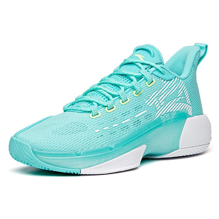 New Anta Attack 3 Anti Slip Wear Resistant Low Top Basketball Shoes Green 112131609-1