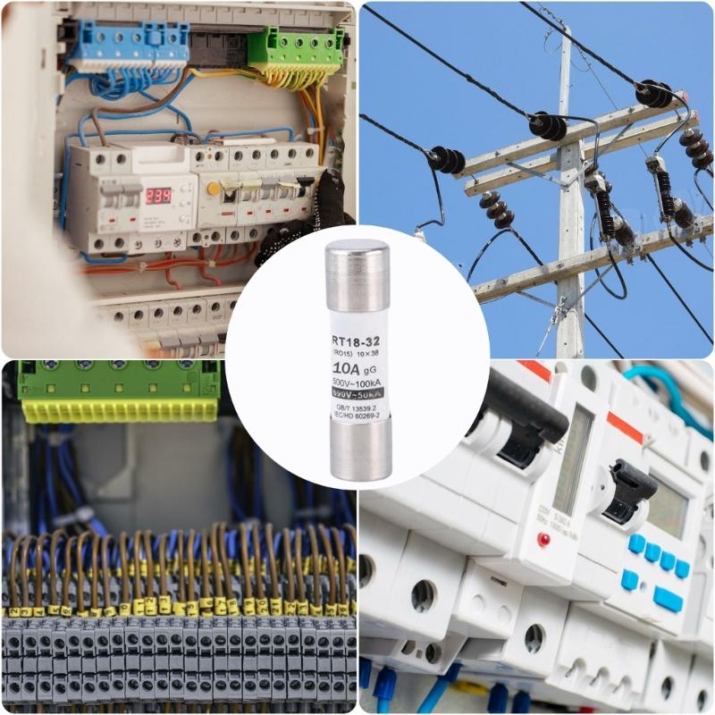 Sada 10 Neozed pojistek Keramické kovové pojistky Základní ochrany proti přetížení Elektrická bezpečnost pro komerční prostory