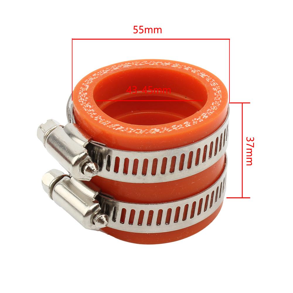 Motorcycle Carburetor Adapter Interface Rubber Inlet Pipe Intake For Koso KSR OKO Keihin Maikuni PE TM PZ 33 35 40 45mm