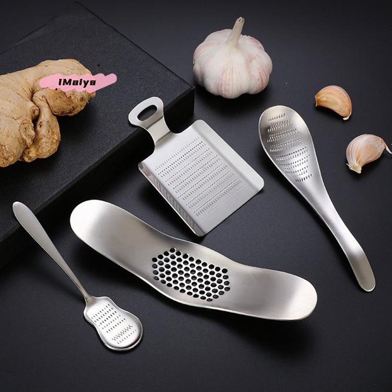 M-Manual Ginger Grater Wasabi Grater Crusher Stainless Steel Garlic Grinder Kitchen Fruit Root Vegetables Ginger Grinding Tool