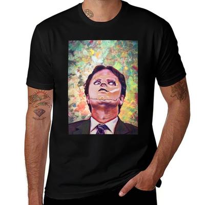Dwight Schrute The Office The Office Poster Dwight Schrute Poster TShirt Stylish Graphic Short Sleeve Top