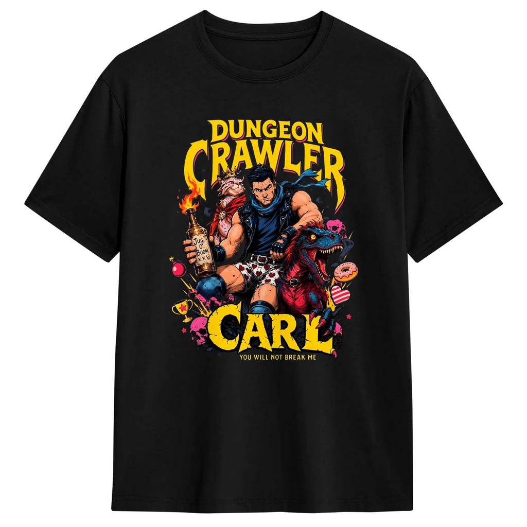 Princess Cat ,Dungeon Crawler Carl Vintage 100 Cotton T-Shirt For Men's Summer Street Style T-Shirts O Neck Hippie Tees