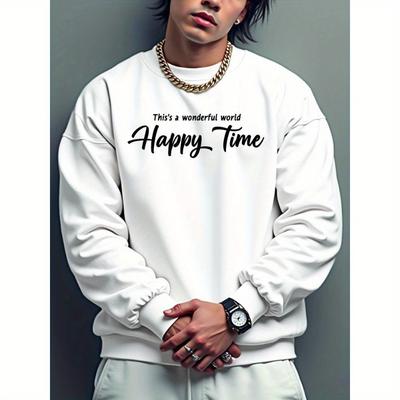 Herren Rundhals-Sweatshirt, Ideal für den täglichen Gebrauch