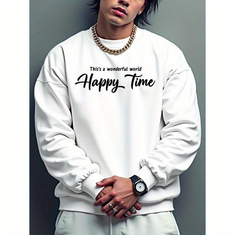 

Warm & Lightweight, Men s Crew Neck Sweatshirt XXL чёрный