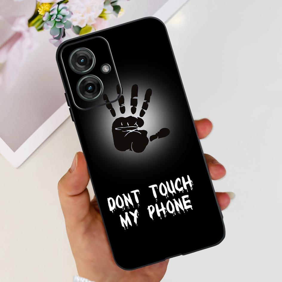 Für Motorola Moto G55 5G Hülle Niedliche Cartoon Katze Tiere Weiches Silikon Stoßfeste TPU Rückseite Handyhülle Für MotoG55 G 55 Funda