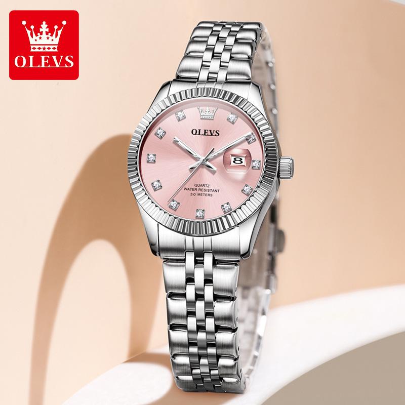 OLEVS Damen High-End Lao Stil Quarz Uhr - Modische, Nicht-Leuchtende, Wasserdichte Armbanduhr