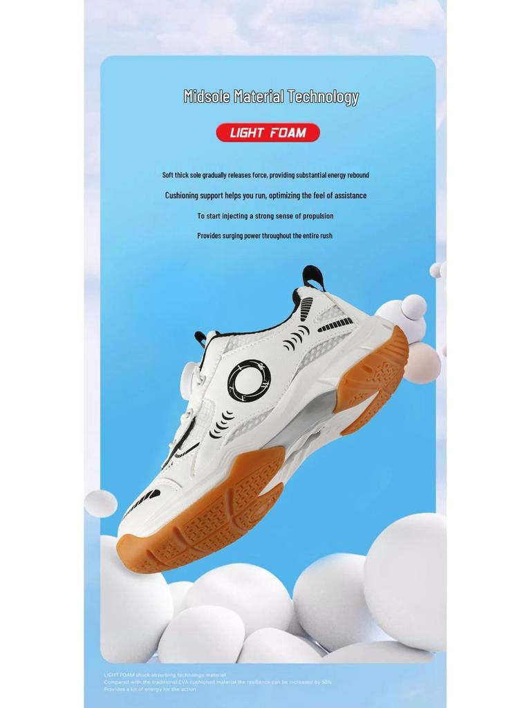 Children's Non-Slip Badminton Shoes for Boys and Girls - Soft-Soled, Wear-Resistant Sports Trainers for Autumn/Winter.