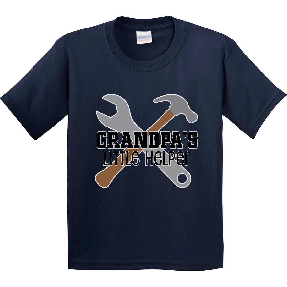 Inktastic Grandpa Little Helper Youth T-Shirt Grandpas From Tools Tee Kids Child 100