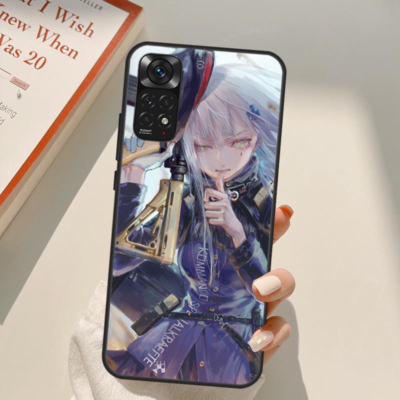 Girls Frontline Game Case For Xiaomi Redmi Note 10 8 9 11 Pro 8T 9S 10S 11S Redmi 10C 9C 9A 9T K50 K40 Gaming