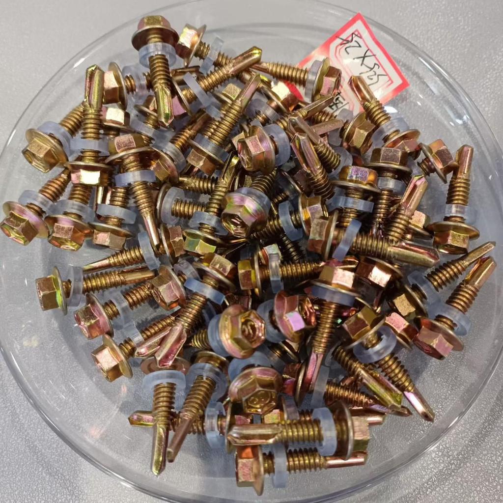 Galvanized Steel Self-Tapping Hex Head Screws for Metal Sheets – 4.8M5.5