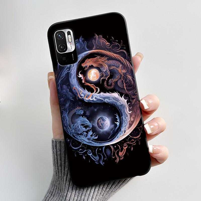 For Xiaomi Redmi Note 10 JE 10T JE Casing Cute Love Rabbit Funny Black Soft Silicone Phone Case For Redmi Note10 JE Bumper Cover