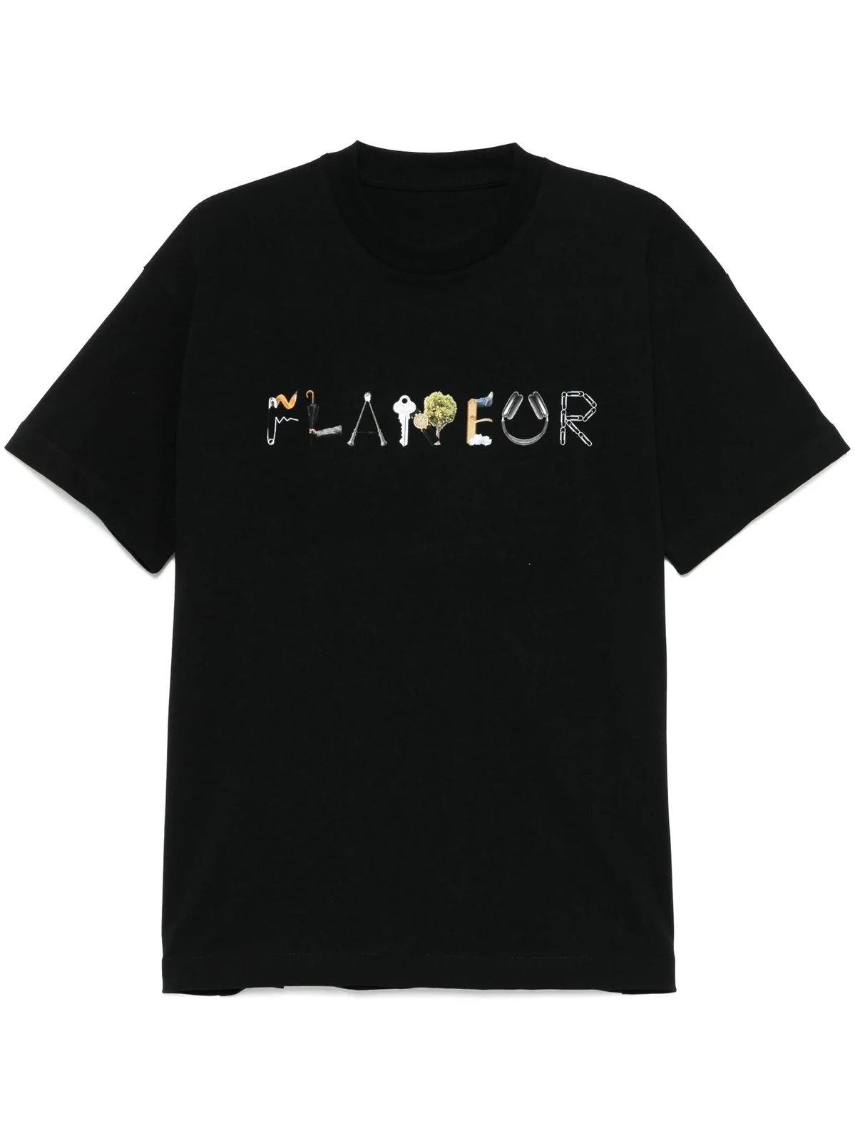 

2026 SpringSummer Model Flaneur Homme Floral Pattern Printed Tshirts Cotton Unisex and Women Tshirts M