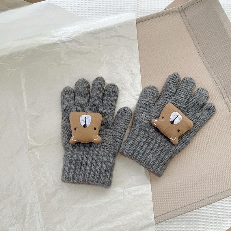 Winter Mink Imitation Solid Color Gloves
