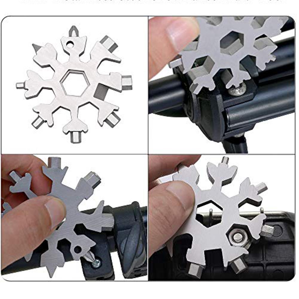 1/2 szt. 18-w-1 Wielofunkcyjne narzędzie klucz płatkowy śrubokręt otwieracz do butelek do nurkowania na zewnątrz narzędzia survivalowe na kemping