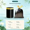 Thickened Handheld Large Black Drawstring Trash Bags for Kitchen and Dormitory, Tear-off Style