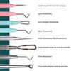 Stainless Steel Blackhead Remover Extraction Pimple Comedone Acne Extractor Whitehead Blemish Popper