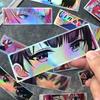 32PCS 12cm Long JDM Anime Girl Car Stickers Laser Rainbow Auto Window Windshield Motorcycle Body Moto Helmet Accessories Decals
