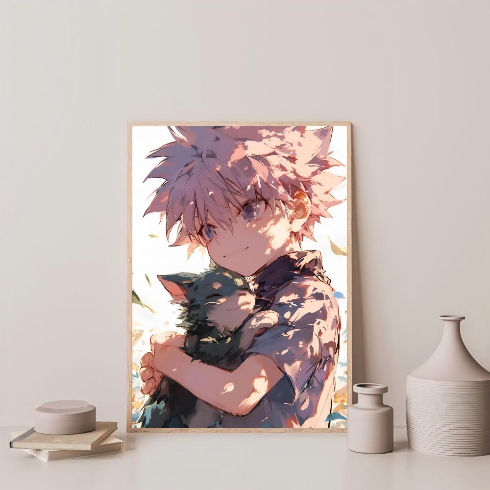 1pc Popular Classic Anime Boy My Hero Academy Killua Zoldyck Poster HD Poster Home Room Bar Cafe Decor Art Wall Painting Picture