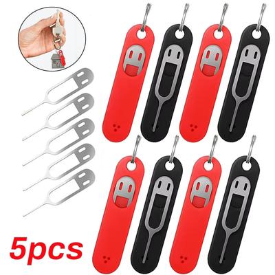 SIM-Kartenentfernungswerkzeug mit Silikonhülle SIM-Kartenstift Fachöffnungswerkzeug Auswerfstifte Nadelöffner Auswerfer Für iPhone iPad Tablets