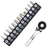 1set Through Hole Hex Handle Small Ratchet Wrench Head 60-Tooth Ratchet Wrench Set For Tight Spaces Home Repair Maintenance