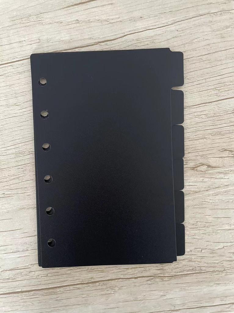 A5 A6 Transparent Paper Index Divider 6 Holes For Binder Planner Notebook Stationery Notebook Paper Divider Accessories