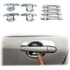 2001 2002 2003 2005 2006 2007,Compatible With Toyota Corolla Car ABS Chrome Accessories Plated Door Handle Bowl Cover Trim Paste Style(Bowl cover)