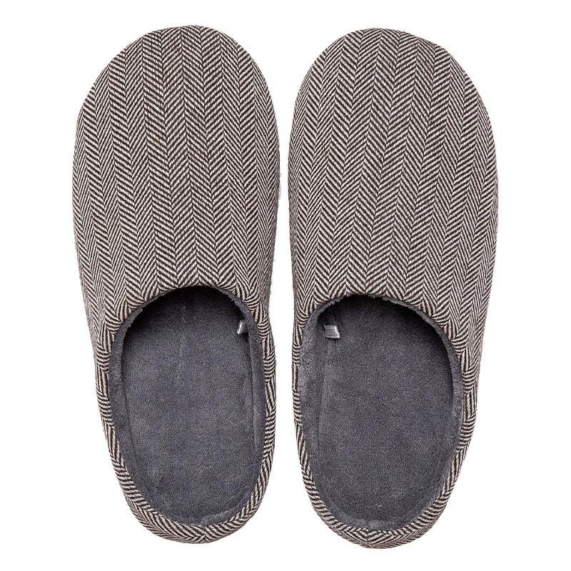 

Plain wool home indoor wooden floor waterproof, non-slip and silent male and female couples warm cotton slippers coral fleece 2XL（44-45）