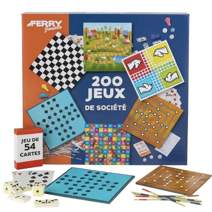 Coffret de Jeux de Société - SHOP-STORY - 200 Jeux Classiques - Mixte - À partir de 6 ans - 6 joueurs ou plus