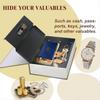 Decorative Book Safe Box With Password Lock, Vintage Faux Book Hidden Safe For Decoration, Diversion Book