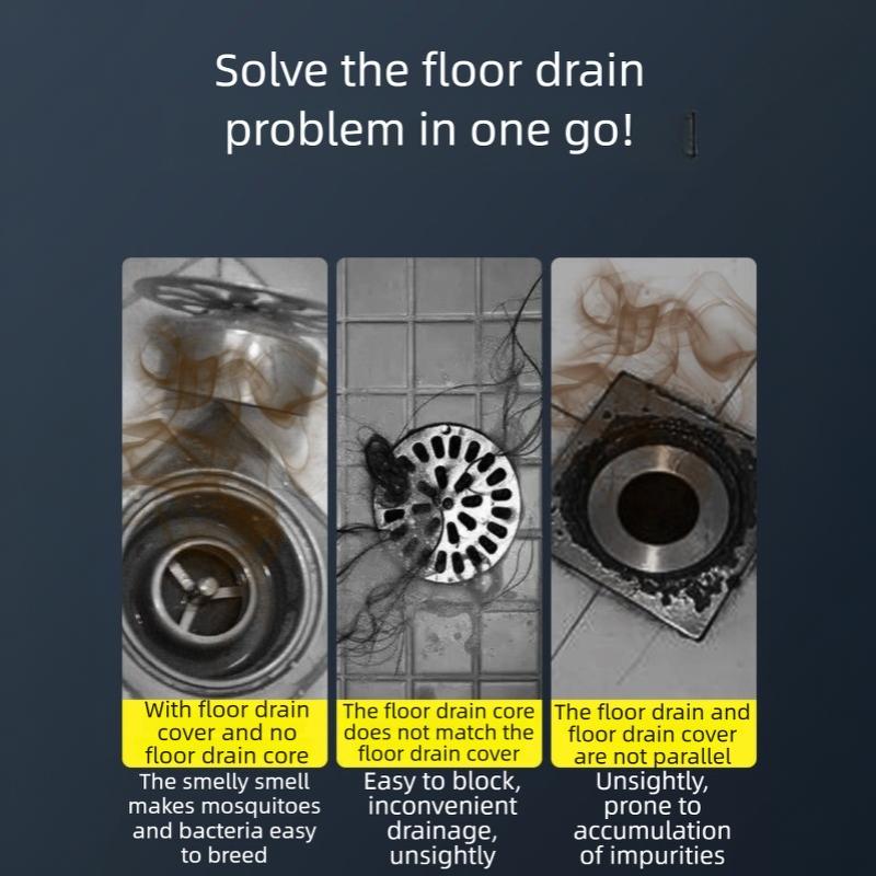 Stainless Steel Universal Floor Drain Core Odor Proof Anti Clog Filter For Bathroom Shower Kitchen Use