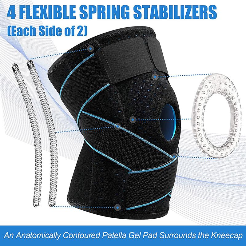 Sports Knee Pressure Strap Silicone Cold Running Basketball Mountaineering Meniscus Patella Protection Kneepads Sports