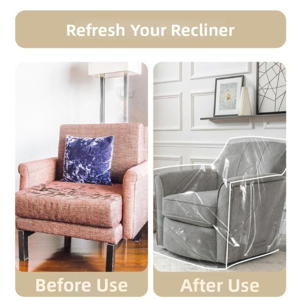 Transparent Recliner Chair Cover Waterproof Couch Cover Durable Sofa Slipcover  Living Room