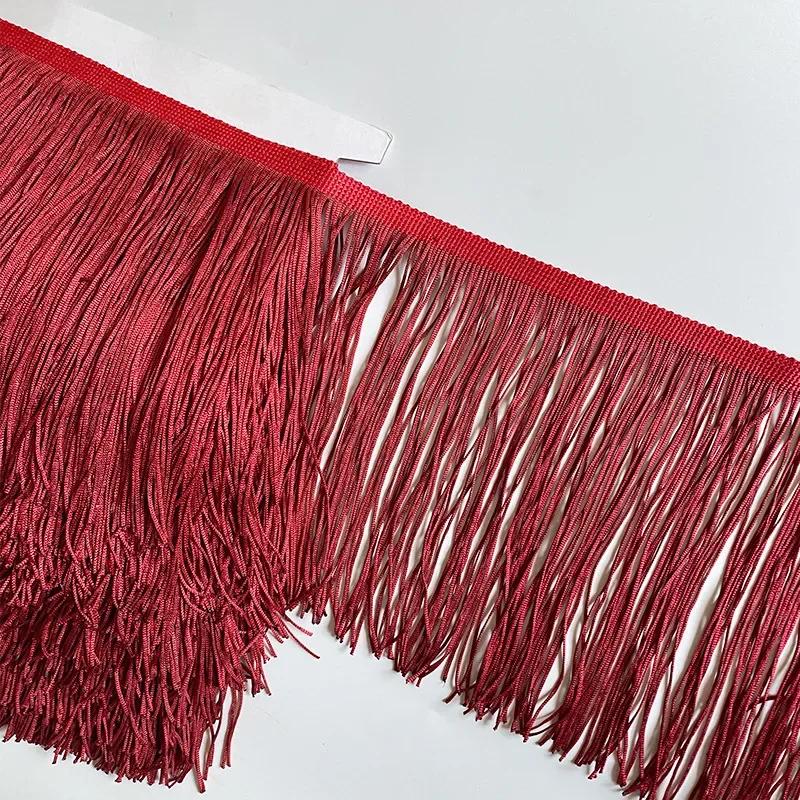 10Yard 15cm Wide Lace Trim Tassel Fringe DIY Latin Dress Stage Clothes Accessories Decorative Tassels for Curtains Lace