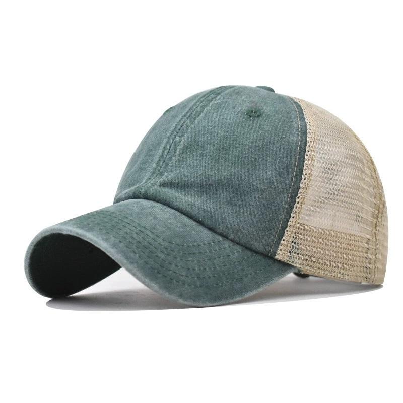 Baseball Cap Mesh Trucker Hat Men Women Vintage Low Profile Adjustable Dad Hat