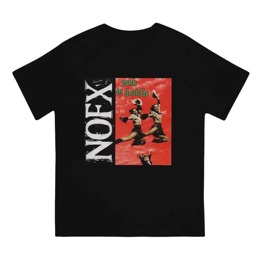 Nuova Maglietta Divertente NOFX in Cotone a Manica Corta Maglietta Musicale con Girocollo Abbigliamento Leggero e Traspirante per Outfit Estivi Freschi