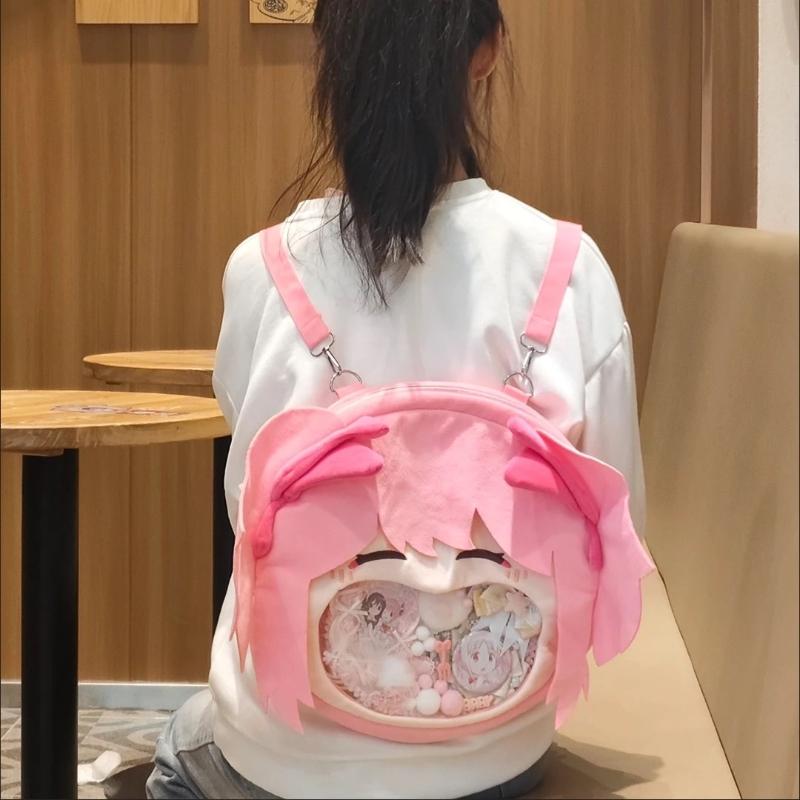 Clear Itabag Backpack for Anime Badge Display Cute Crossbody Bag for Magical Girl Fans Holiday Gift