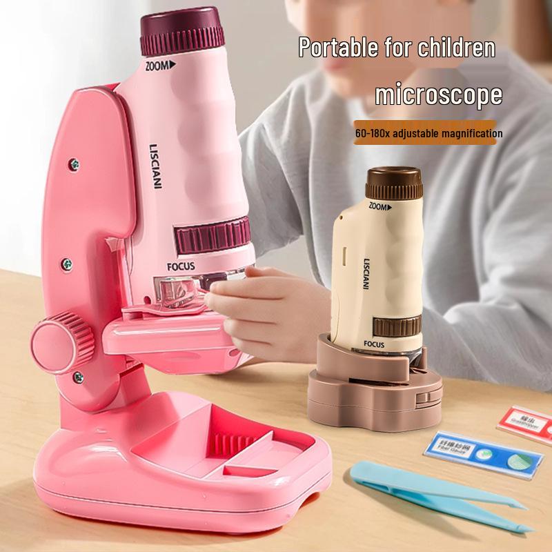HD Portable Handheld Microscope Science Kit for Primary & Middle School Students