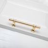 8pcs High end Golden handles, modern minimalist cabinets, wardrobes, drawers, Nordic light luxury Golden round bars Door handle