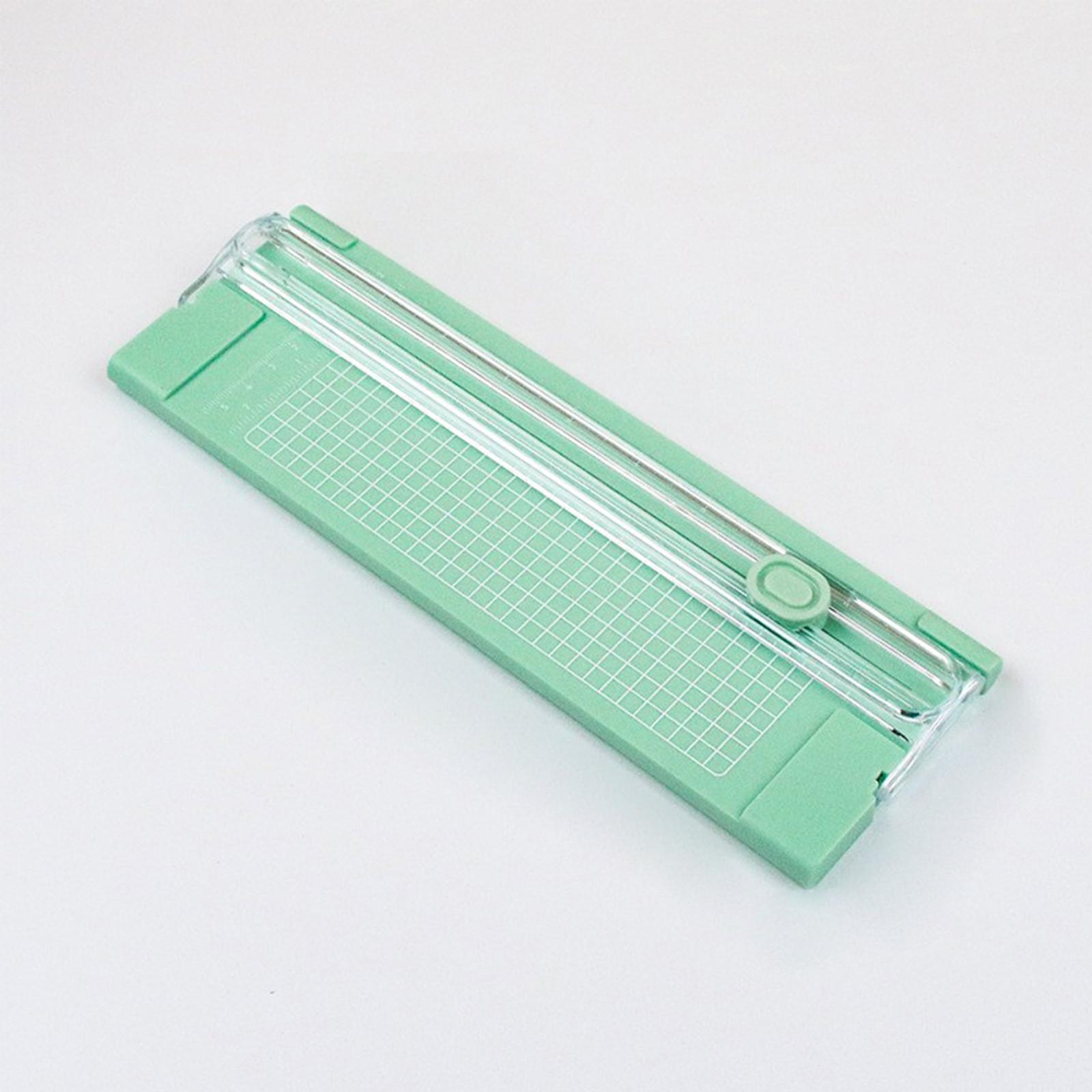 

A4Paper Cutter Портативный фоторезак для бумаги Маленький резак для бумаги Резак для бумаги с закругленными углами зелёный