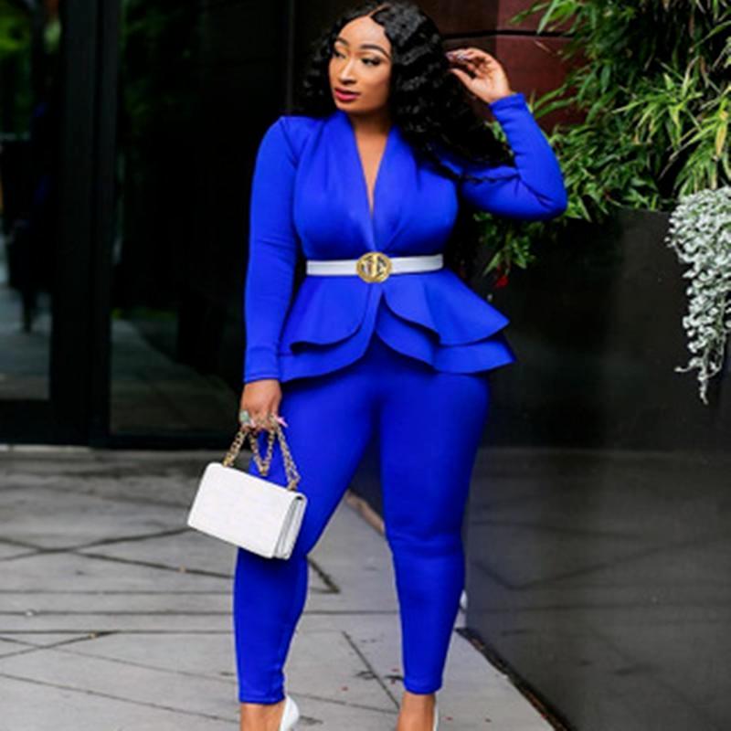 Buy Fashion Female Coat Suit Ruffled 