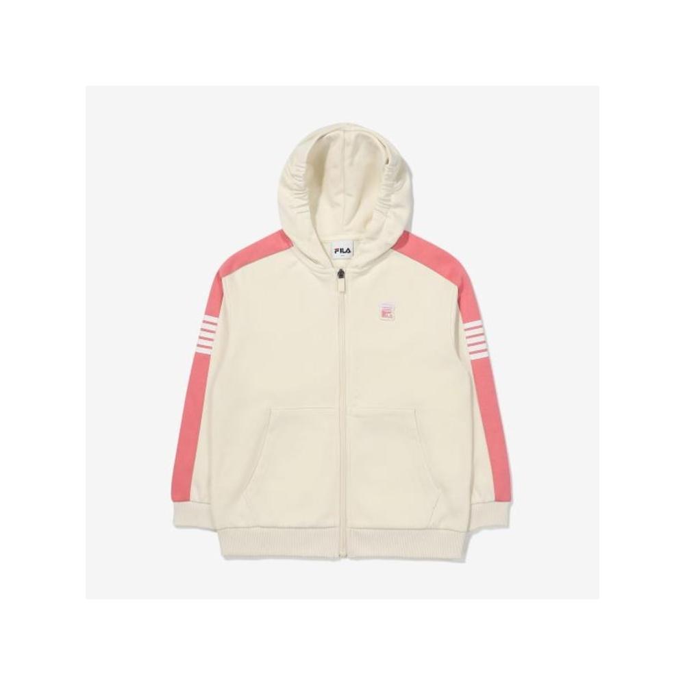 

[fila Kids] Kids 5 Line Hoodie Zip Up Fk2fte3101x Crm q0zFk2fte3101xCrm CREAM/120