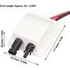 Walfront Solar Double Cable Entry Gland Box Solar Entry Housing with 2m 10AWG Extension Cord for RVs, Boats, Yacht, Roofs