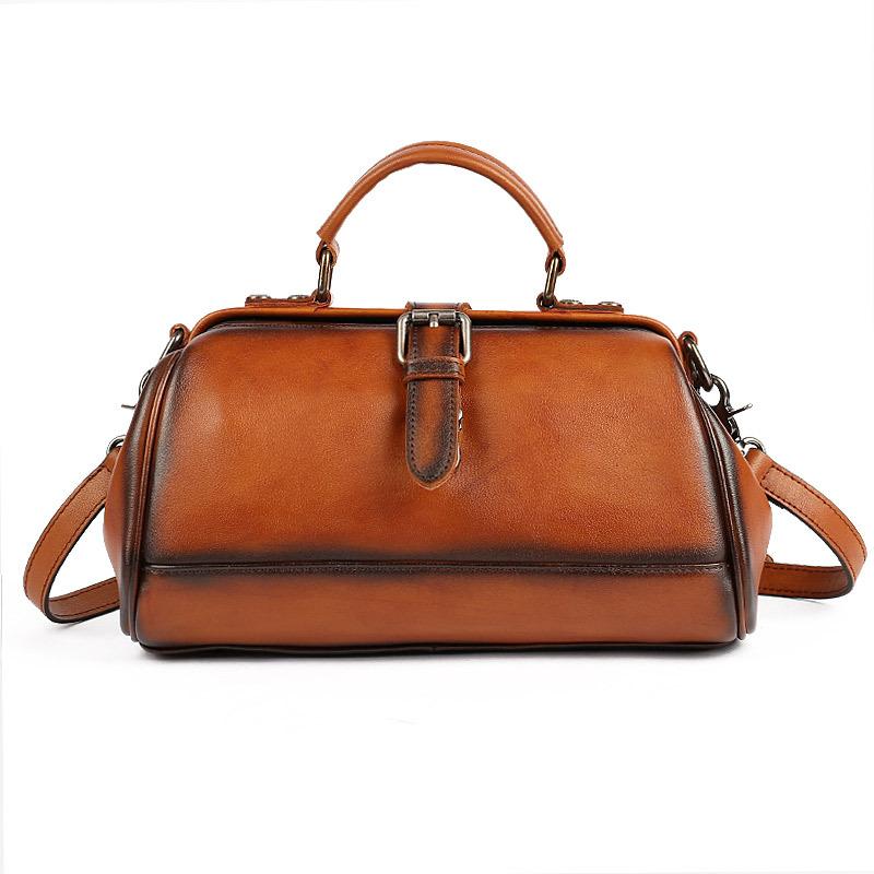 Cheap Leather Handbags Retro European And American Style Cross Border