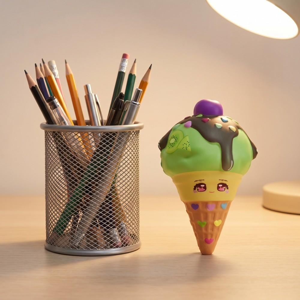 Realistic Ice Cream Squeeze Toy Cute Fidget Toys Quiet Toy Decompression Gadget  Stress Relaxation